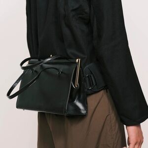 NWT Johanna Parv Repurposed Vintage Leather Belt Bag Black